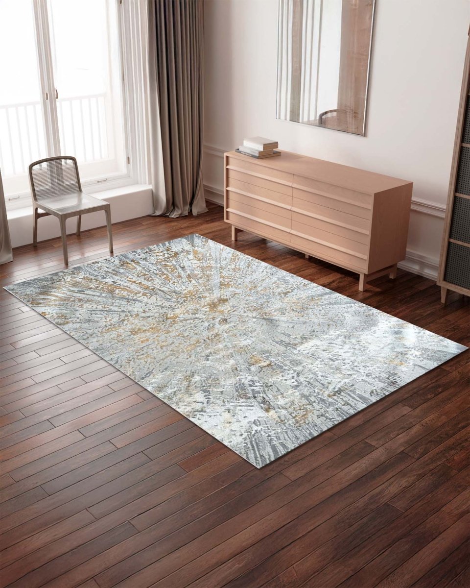 Alfombra Arte 8073 Gris Dorado Kodaz Carpet