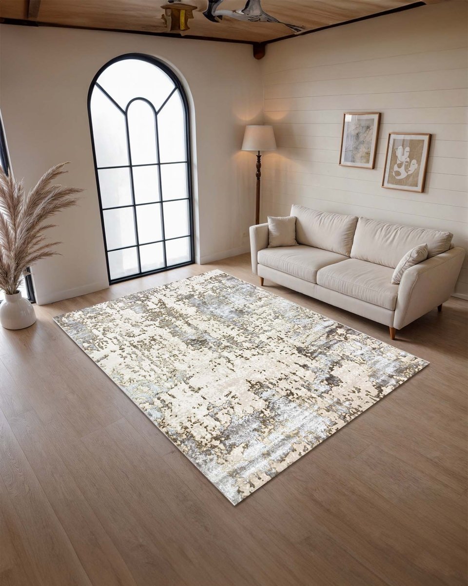 Alfombra Arte 8497A Blanco Dorado Kodaz Carpet