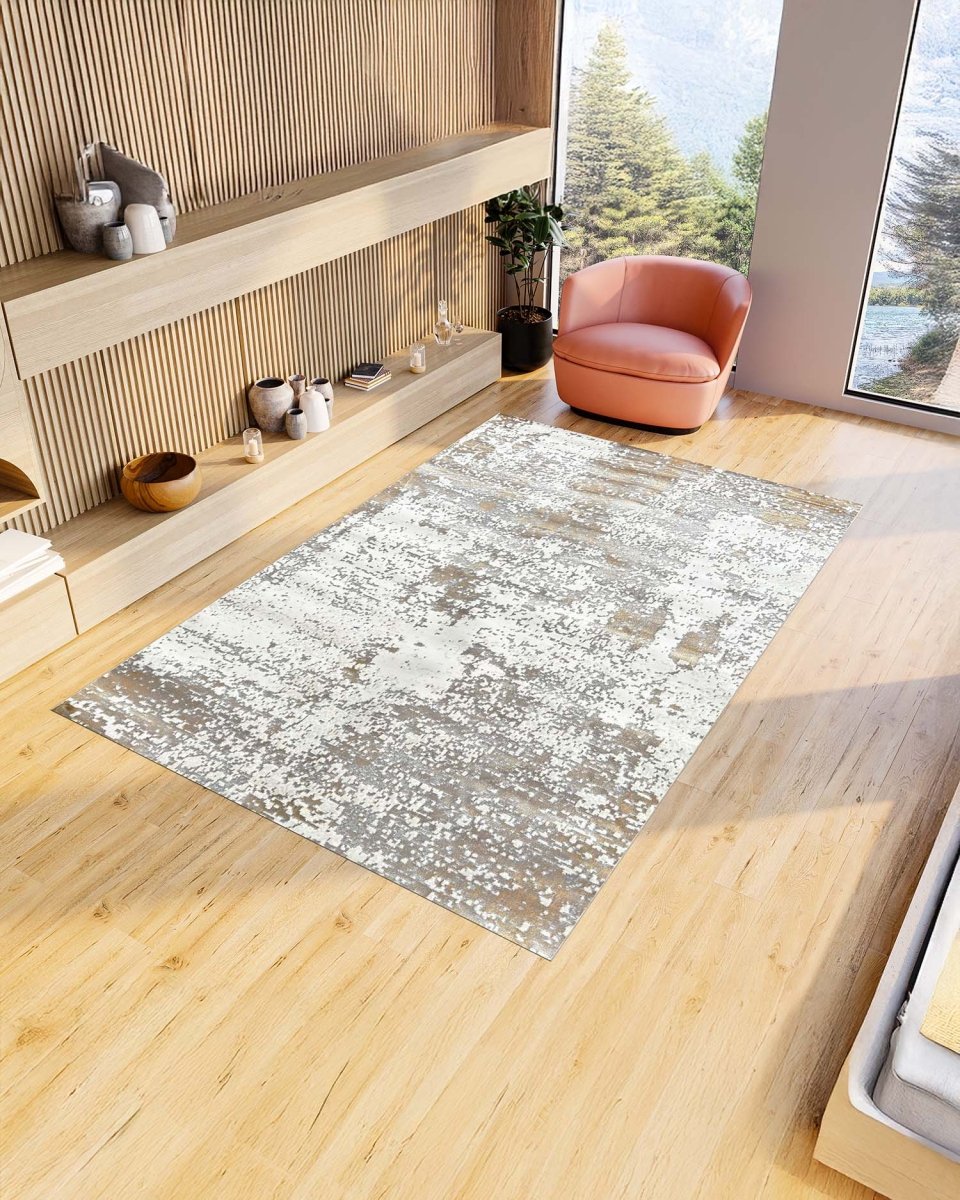 Alfombra Arte 8500 Blanco Dorado Kodaz Carpet