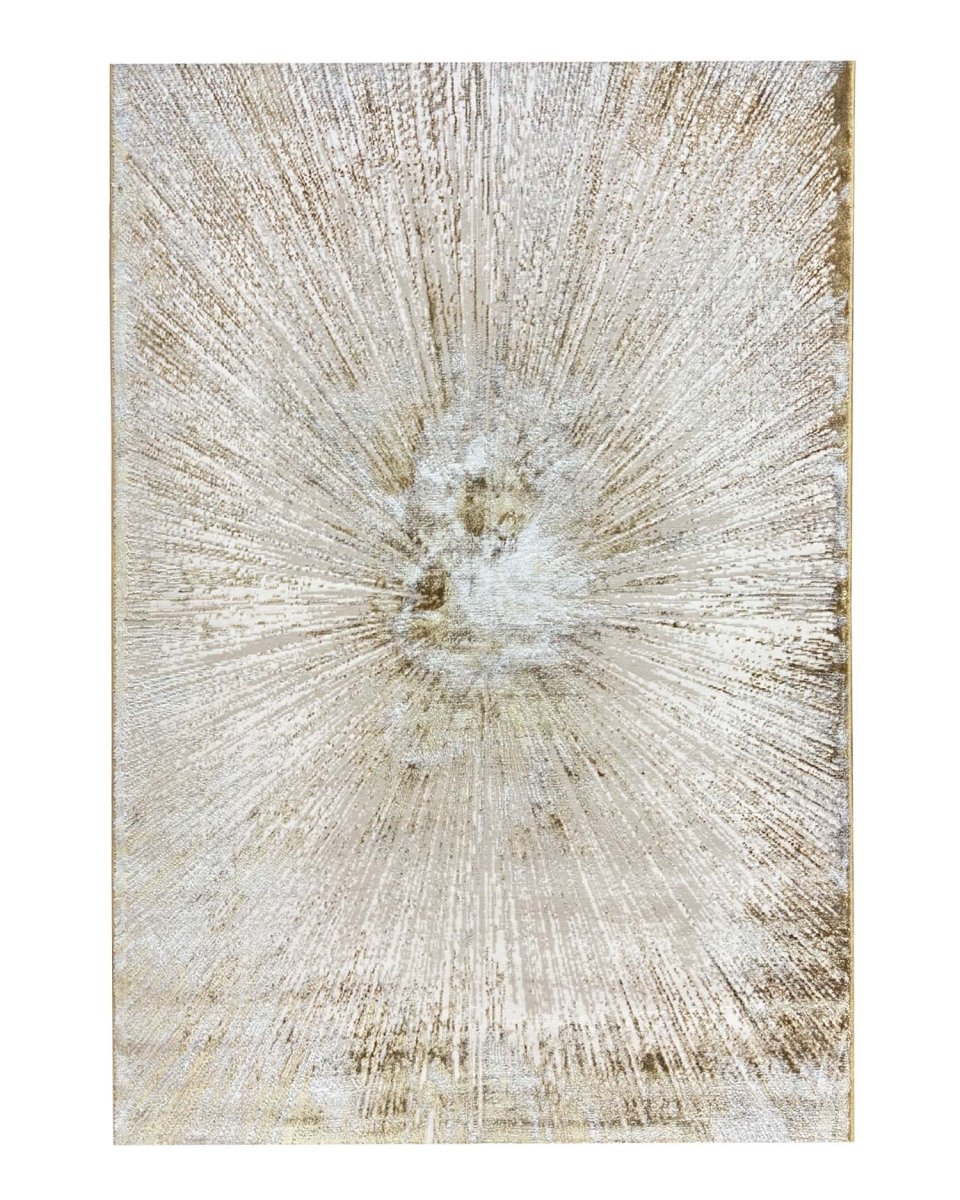 Alfombra Arte 8502A Blanco Dorado Kodaz Carpet