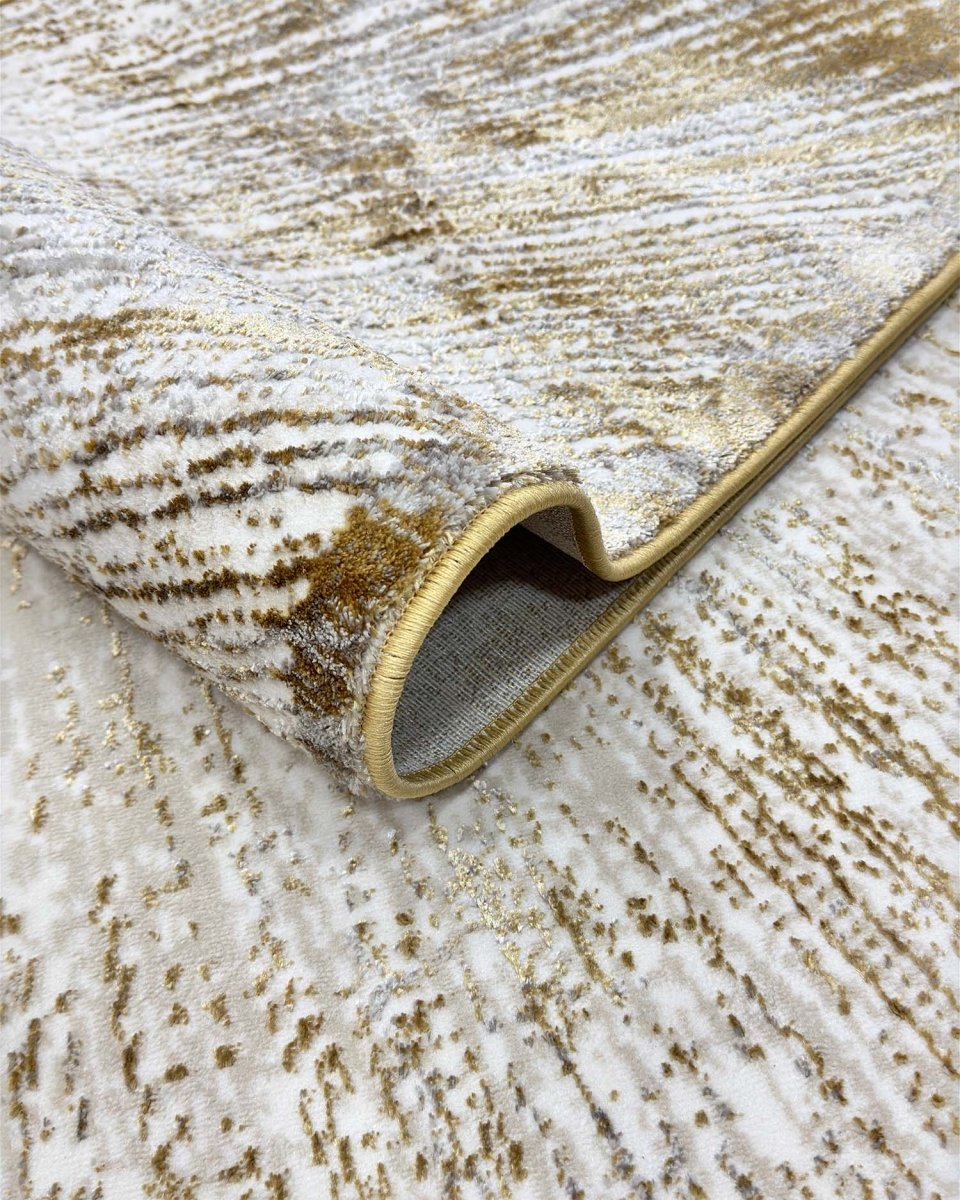 Alfombra Arte 8502A Blanco Dorado Kodaz Carpet
