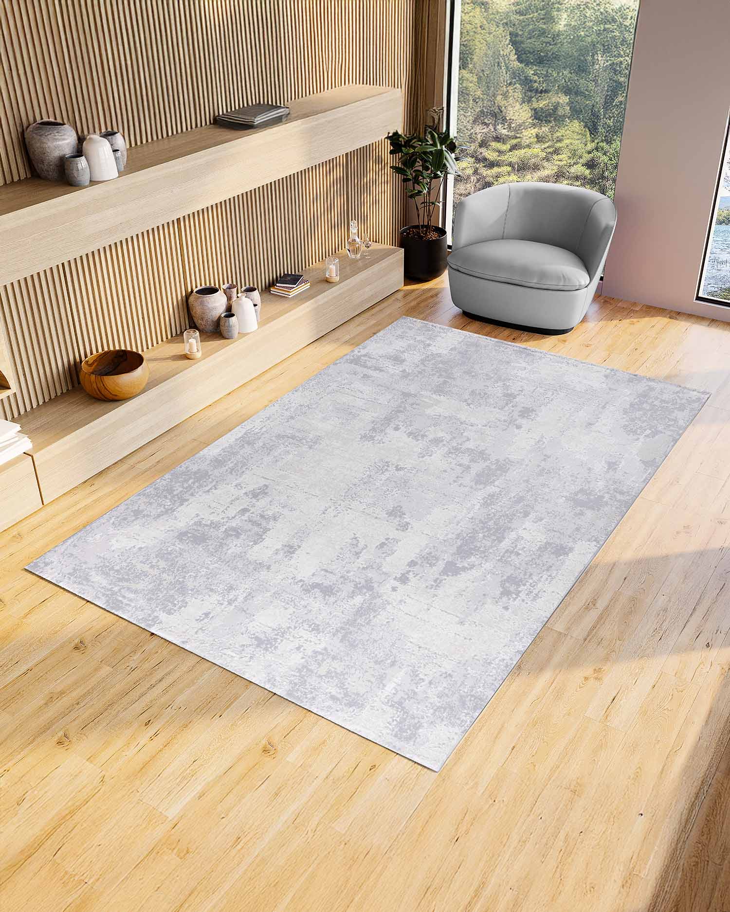 Beta 2876D Blanco Gris | Alfombra - Kodaz Carpet Latam