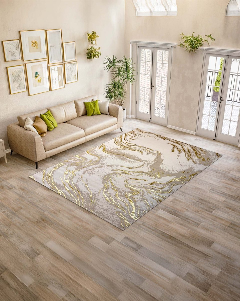 Alfombra Delta 610A Beige Dorado Kodaz Carpet