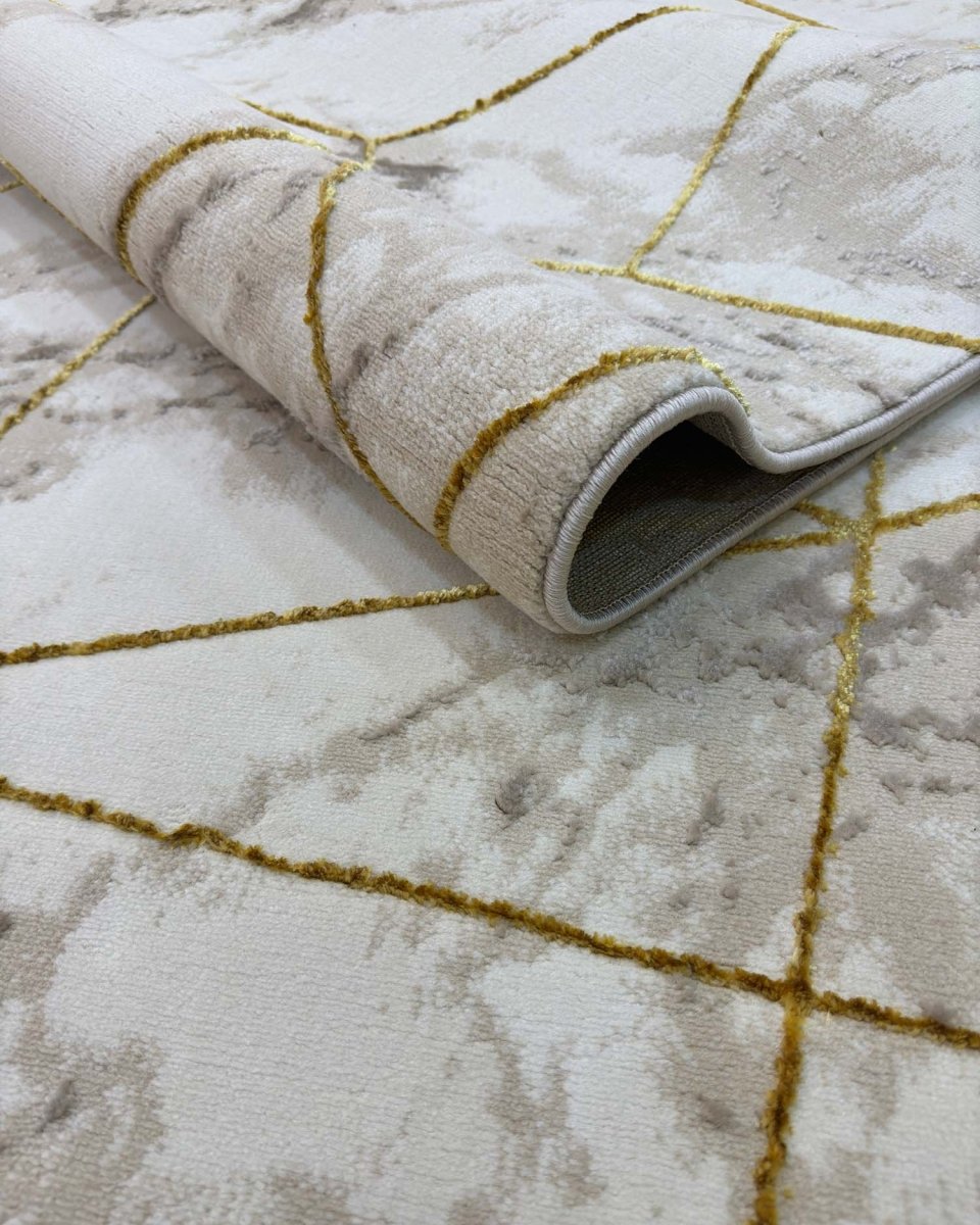 Alfombra Gamma 630A Beige Dorado Kodaz Carpet