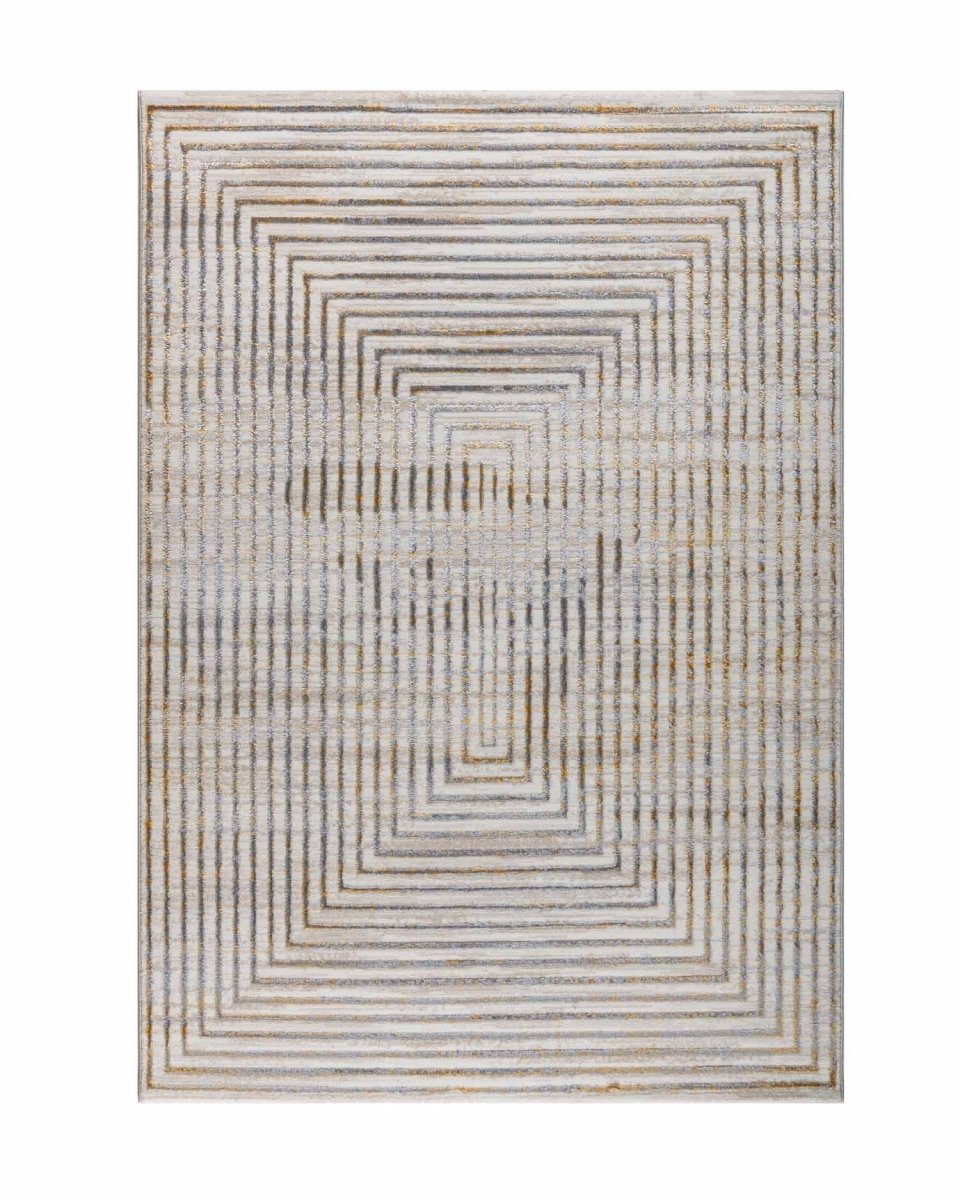 Alfombra Gamma 633A Beige Gris Dorado Kodaz Carpet