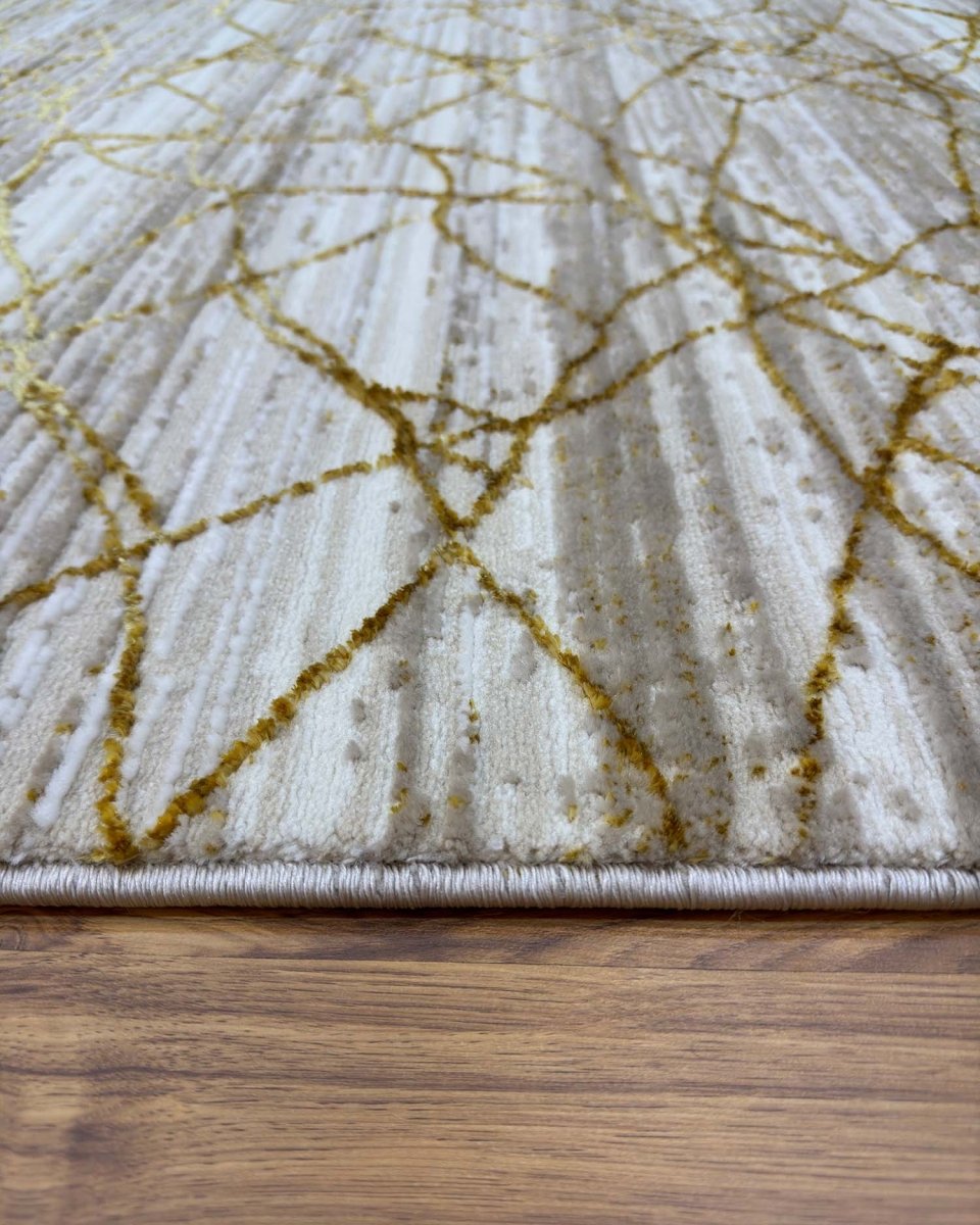 Alfombra Gamma 679A Beige Dorado Kodaz Carpet