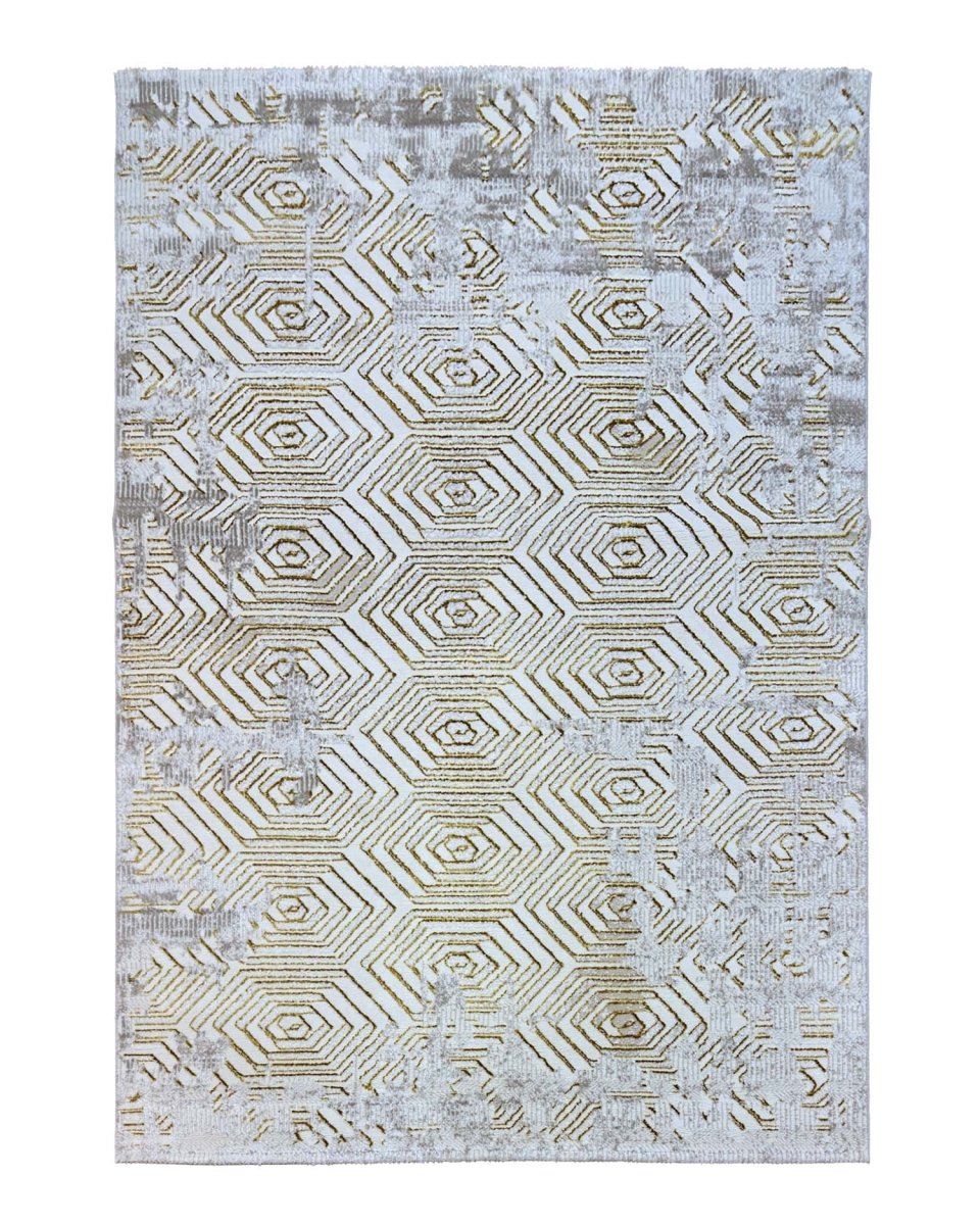 Alfombra Gamma 687A Beige Dorado Kodaz Carpet