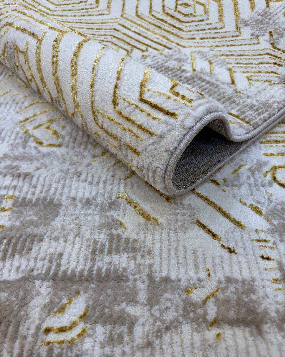 Alfombra Gamma 687A Beige Dorado Kodaz Carpet