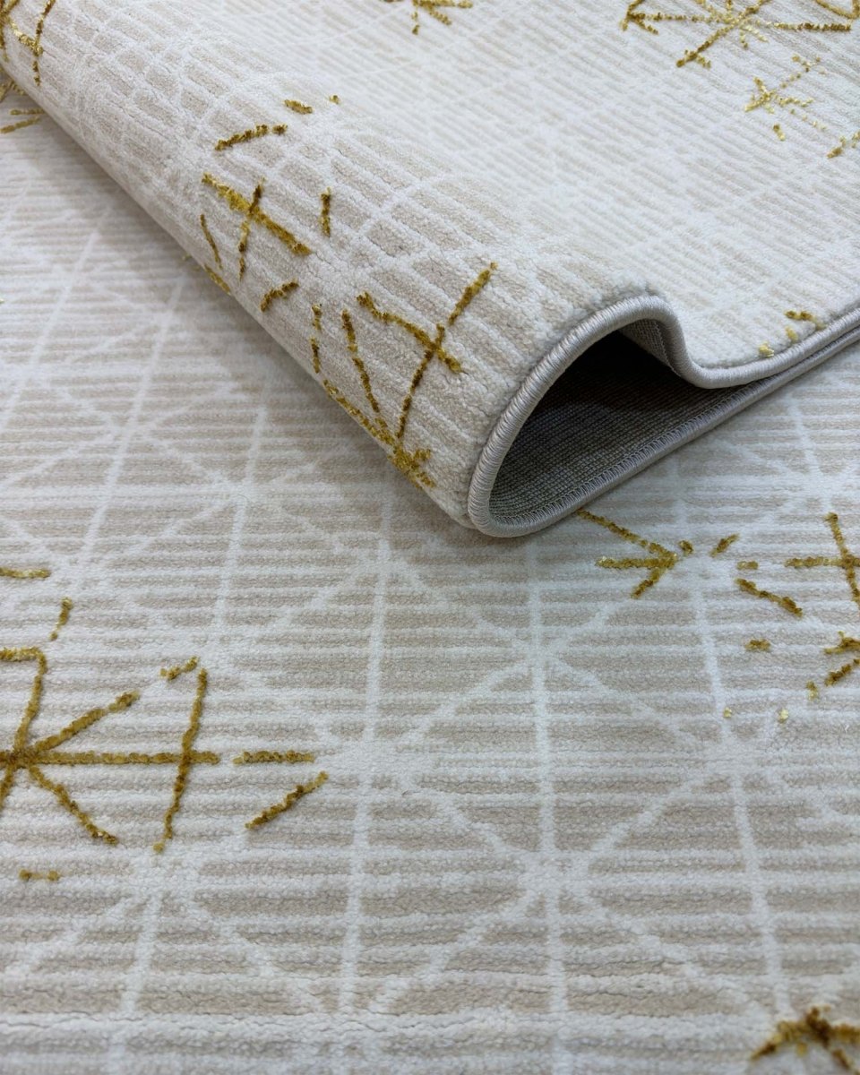 Alfombra Gamma 689A Beige Dorado Kodaz Carpet