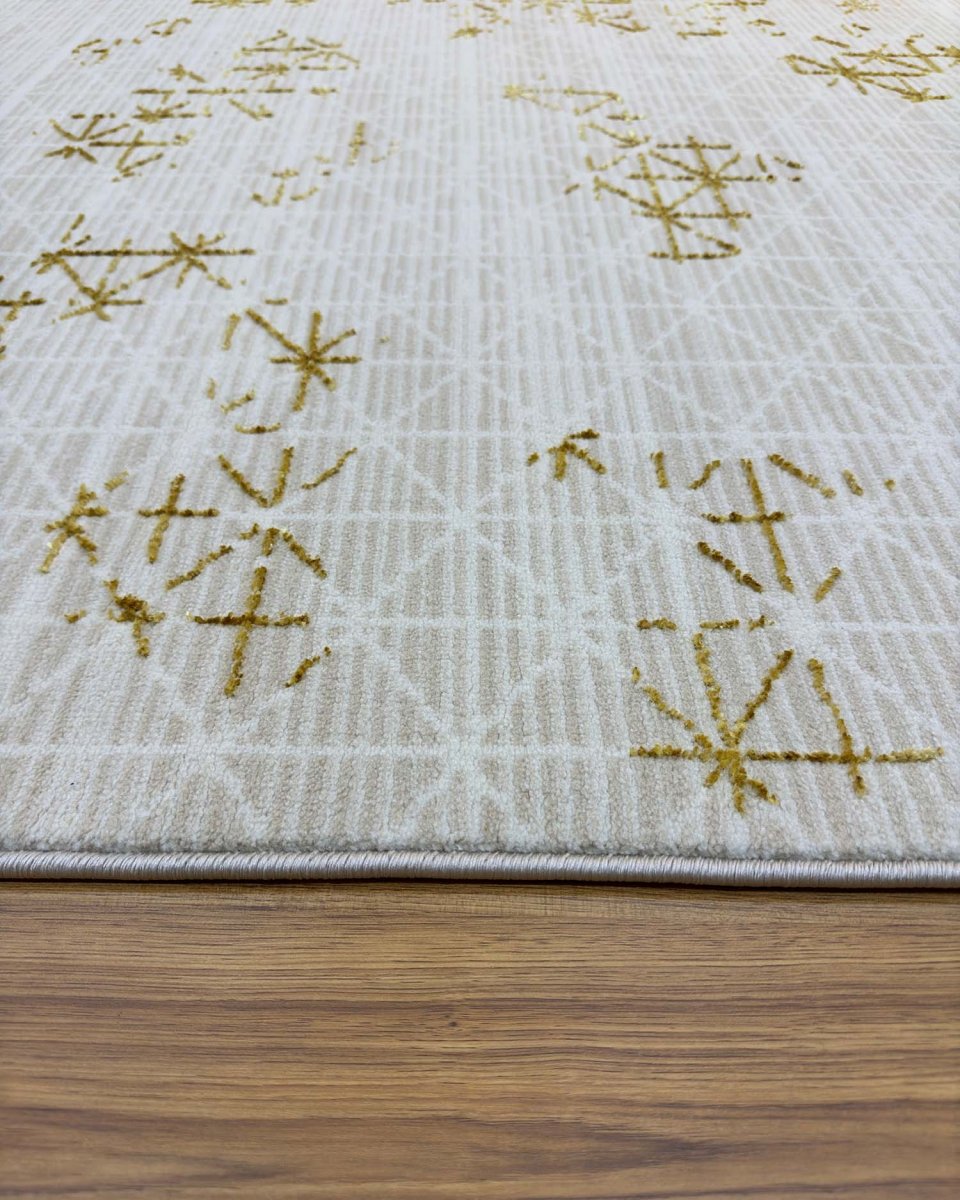 Alfombra Gamma 689A Beige Dorado Kodaz Carpet