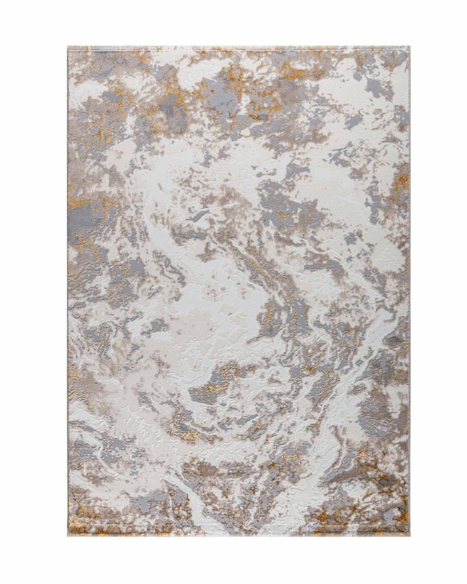 Alfombra Gamma 728A Gris Dorado Kodaz Carpet