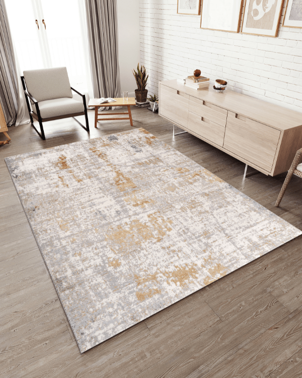 Alfombra Gamma 735A Beige Dorado Kodaz Carpet