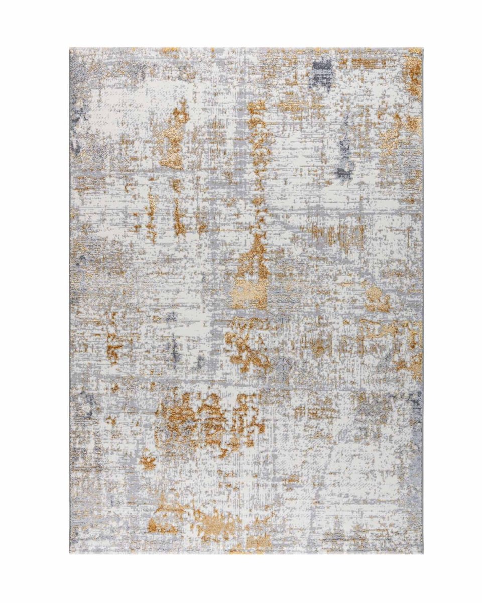 Alfombra Gamma 735A Gris Dorado Kodaz Carpet