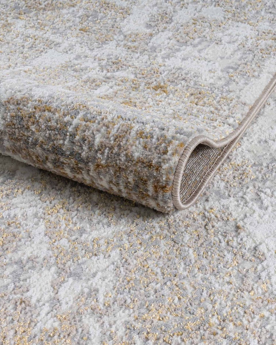 Alfombra Gamma 742A Gris Dorado Kodaz Carpet