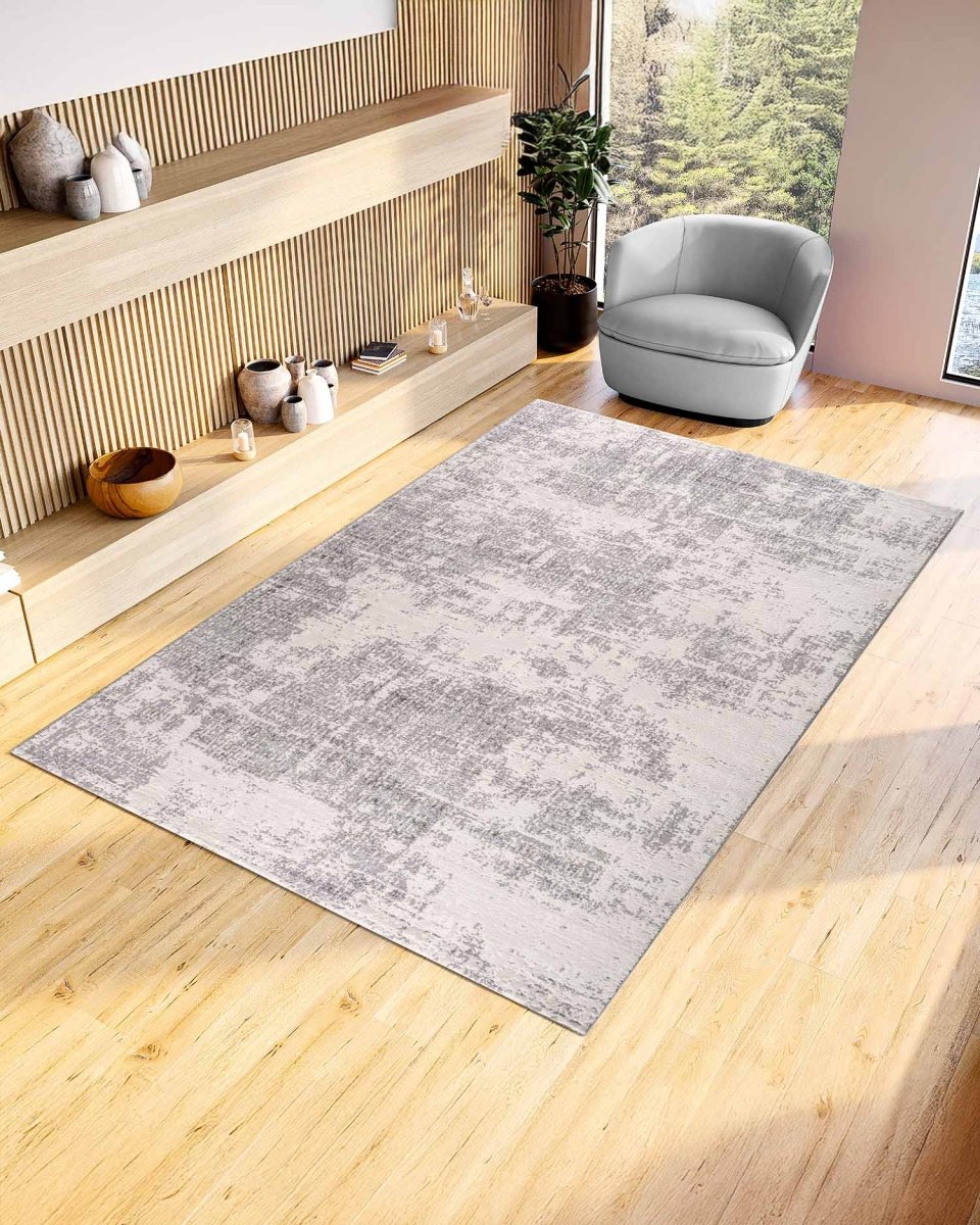 Alfombra Gamma 742A Blanco Gris Kodaz Carpet