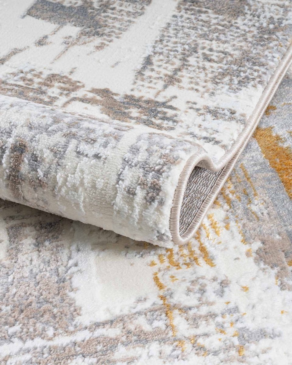 Alfombra Gamma 743A Blanco Gris Kodaz Carpet