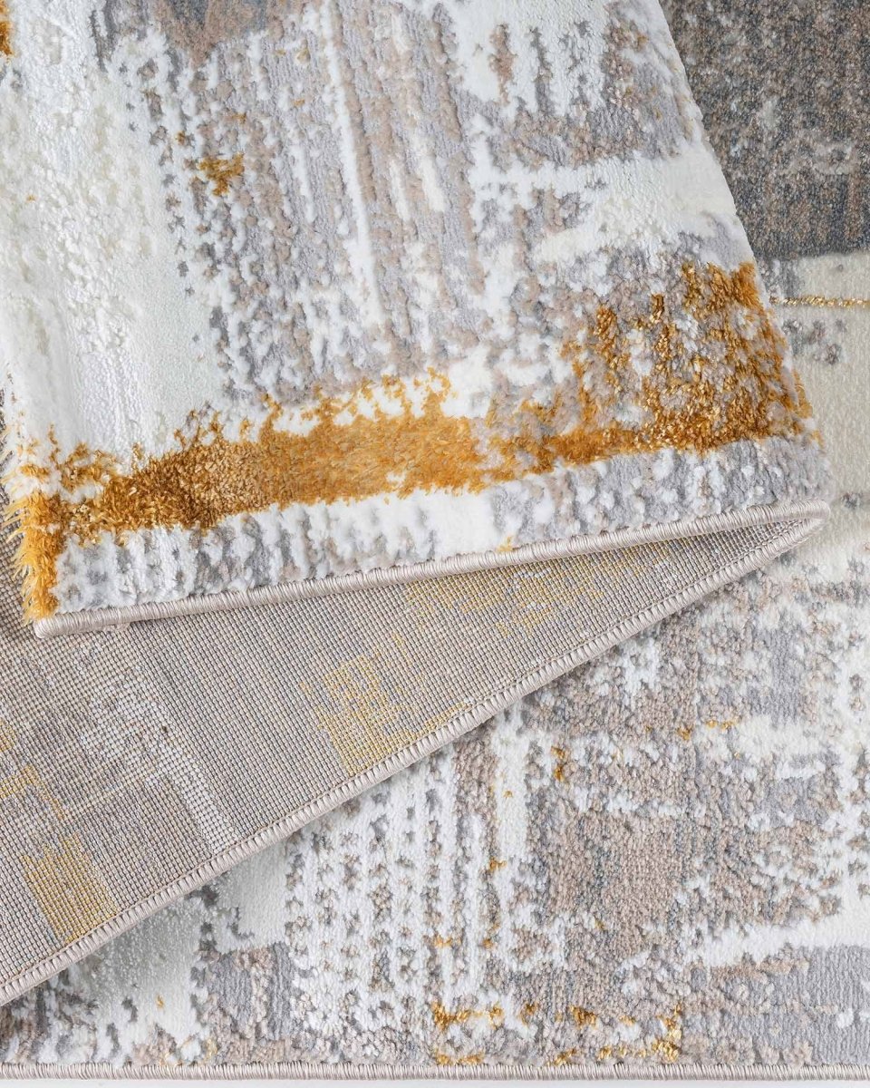 Alfombra Gamma 743A Blanco Gris Kodaz Carpet