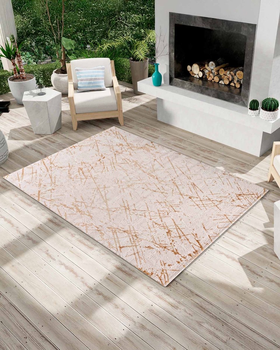 Alfombra Gamma 790A Beige Dorado Kodaz Carpet