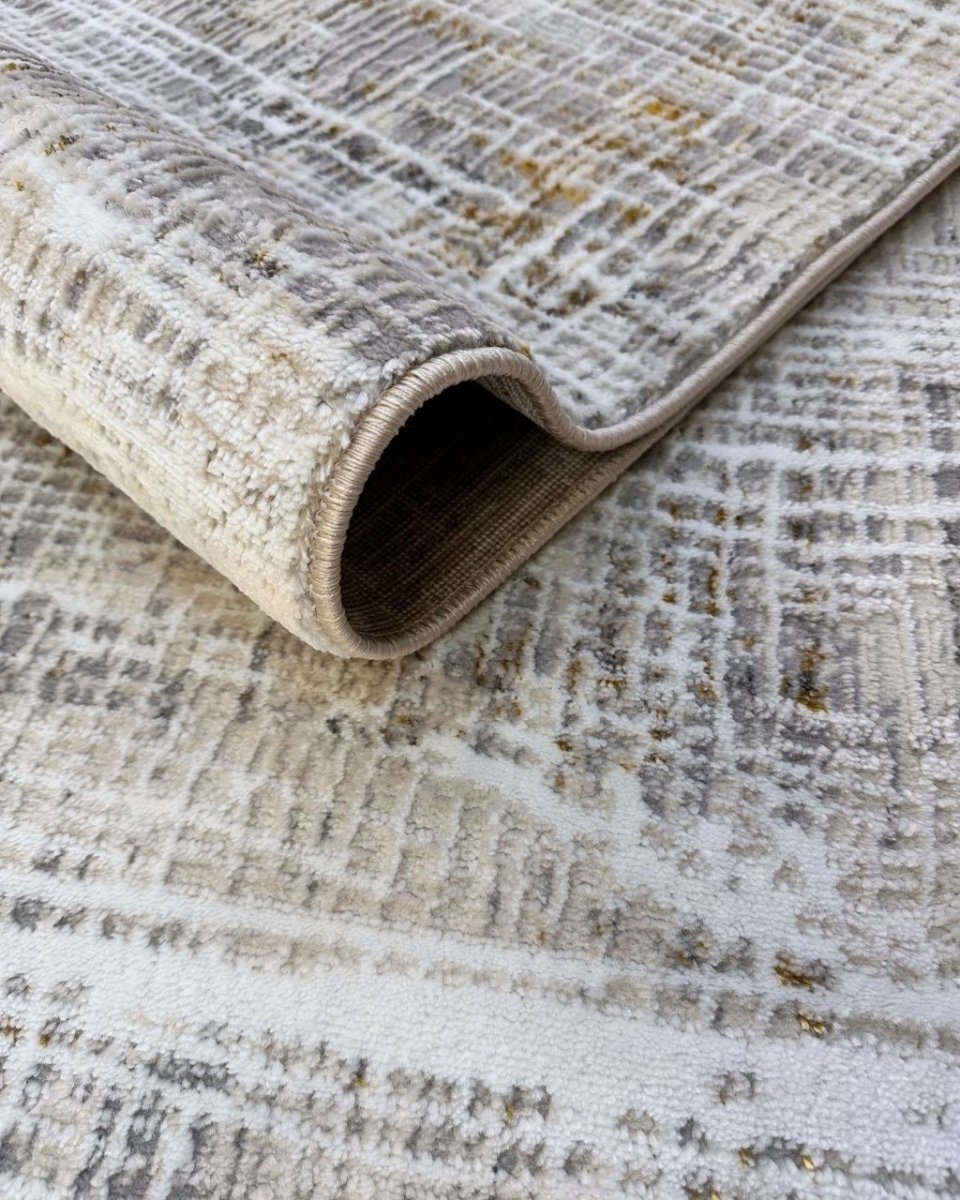 Alfombra Loft 795 Blanco Plateado Kodaz Carpet