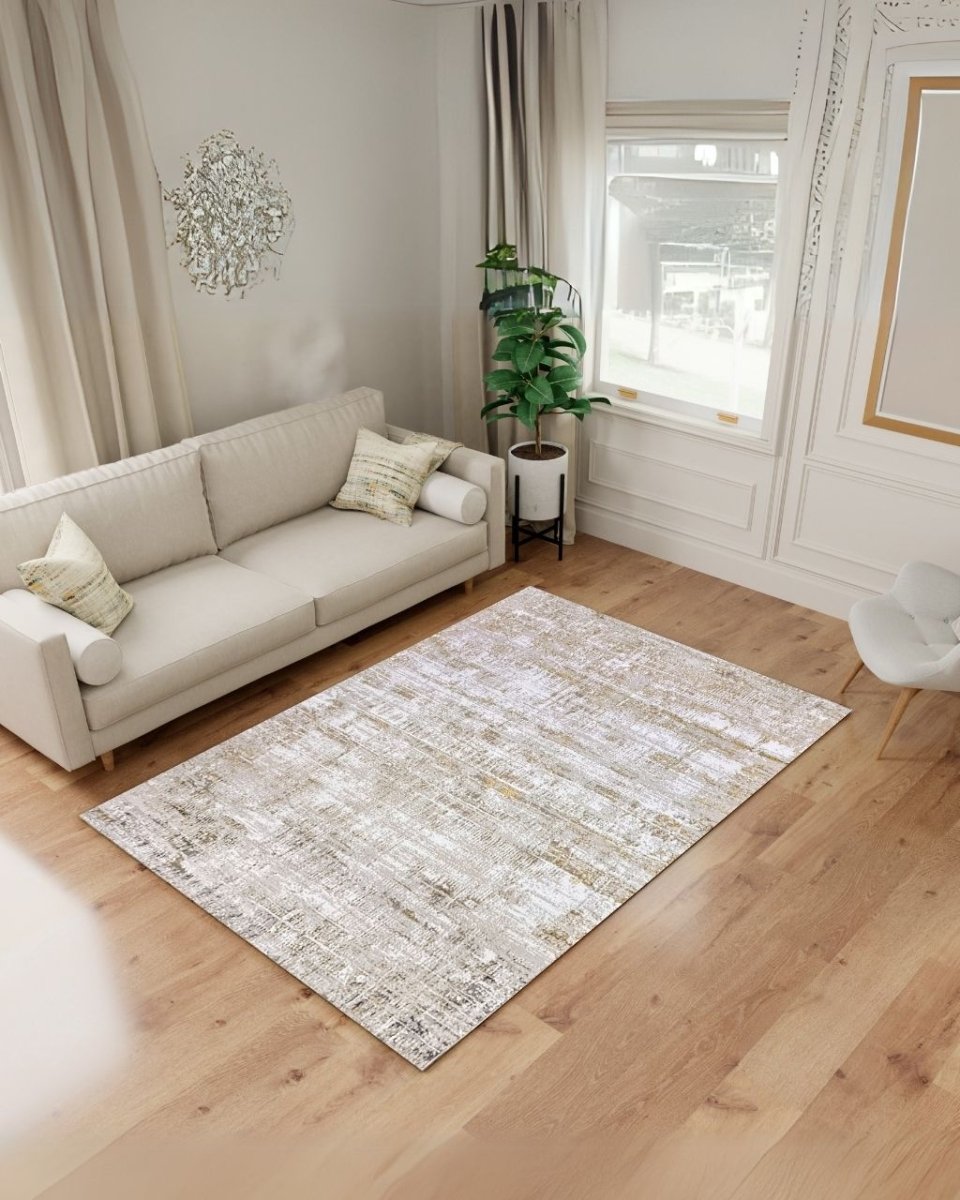 Alfombra Loft 795 Blanco Plateado Kodaz Carpet