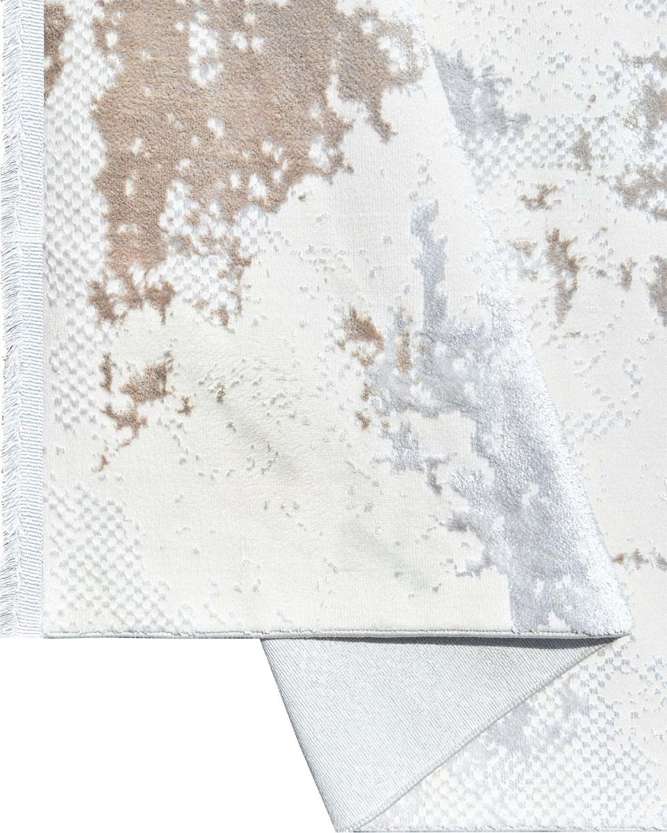 Alfombra Lotus 291 Beige Plateado Kodaz Carpet