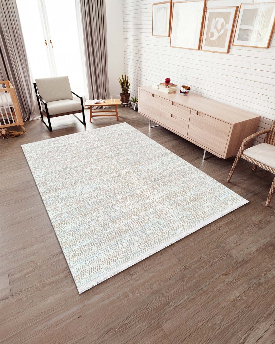 Alfombra Lotus 331 Beige Plateado Kodaz Carpet