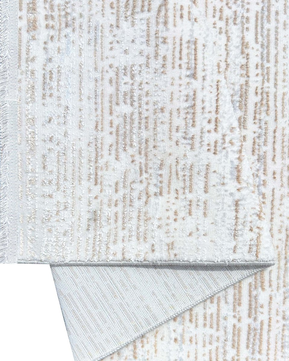 Alfombra Lotus 331 Beige Plateado Kodaz Carpet