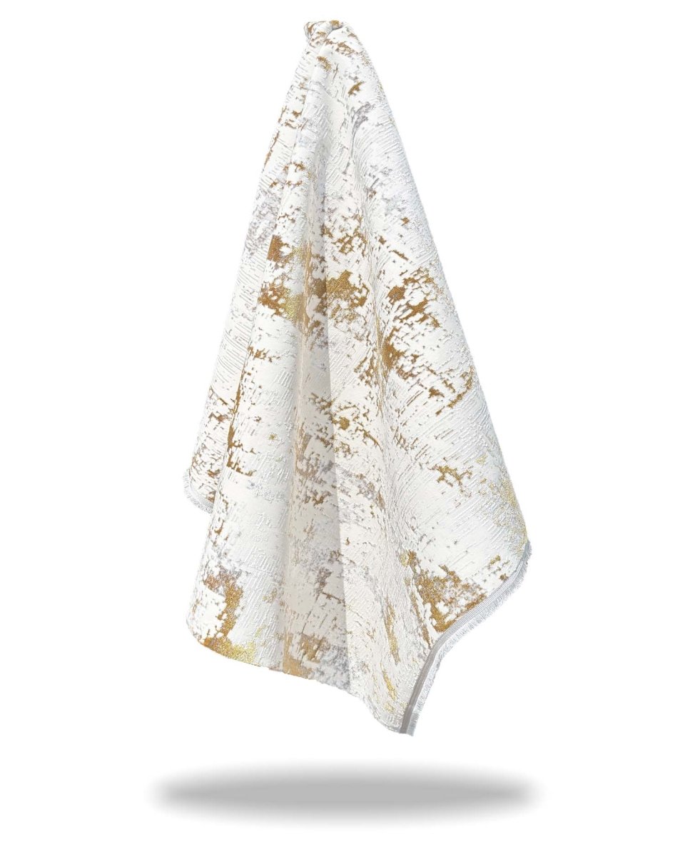 Alfombra Lotus 411 Blanco Dorado Kodaz Carpet