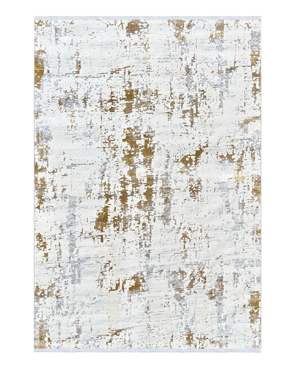 Alfombra Lotus 411 Blanco Dorado Kodaz Carpet