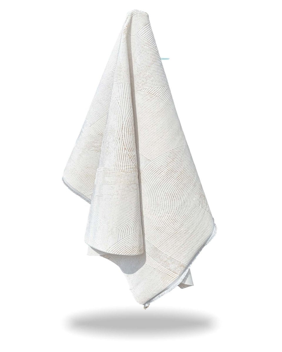 Alfombra Lotus 427 Beige Plateado Kodaz Carpet