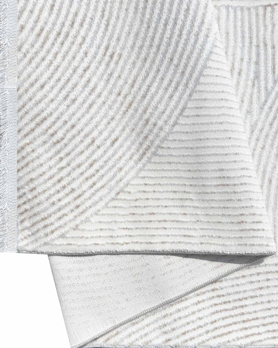 Alfombra Lotus 427 Beige Plateado Kodaz Carpet