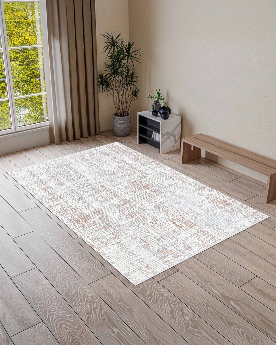 Alfombra Lotus 434 Blanco Beige Kodaz Carpet