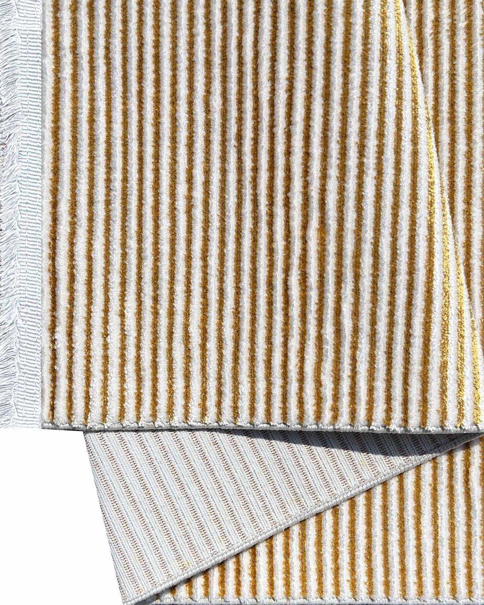 Alfombra Lotus 958 Blanco Dorado Kodaz Carpet