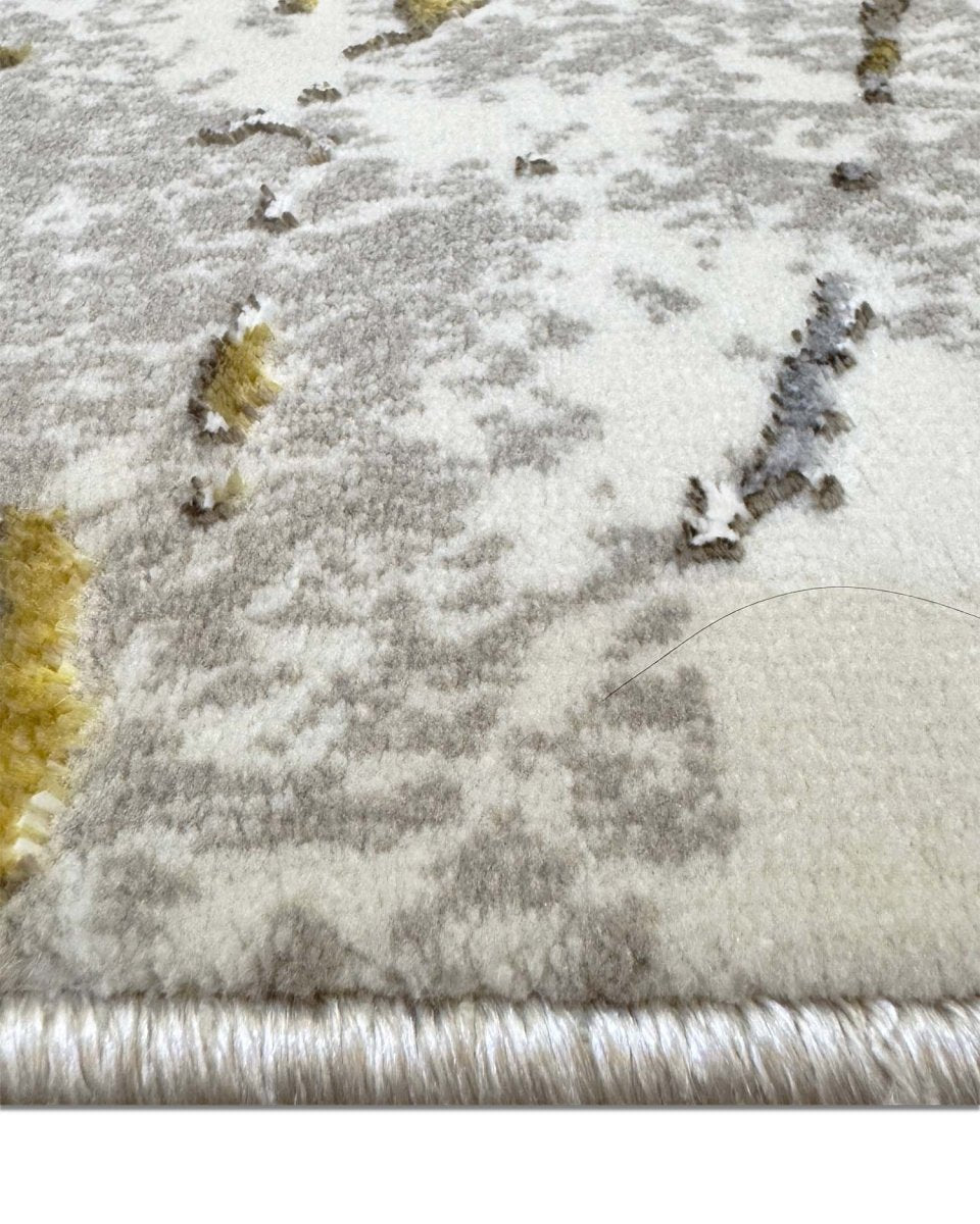 Alfombra Prada 1435A Gris Dorado Kodaz Carpet