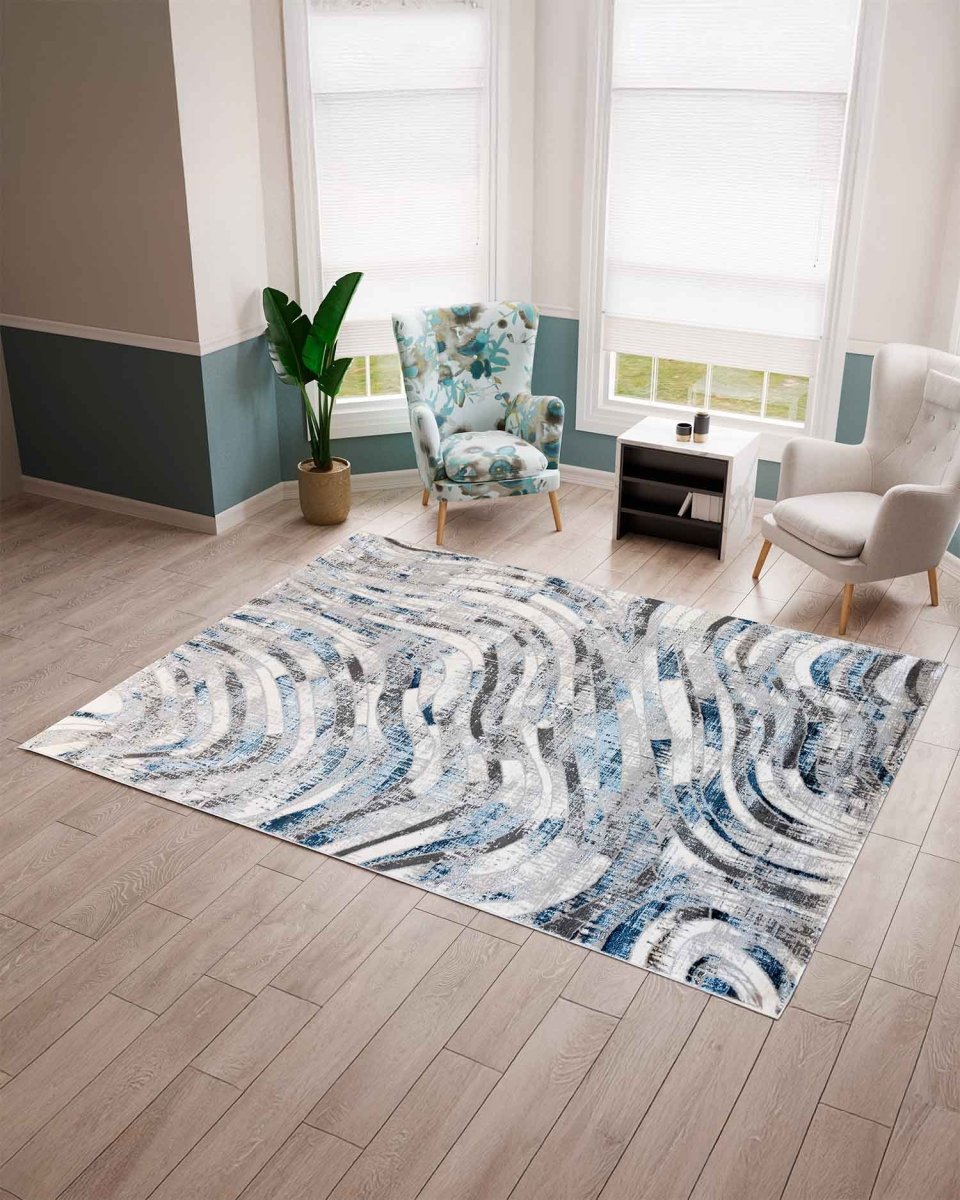 Alfombra Sigma 194A Gris Azul Kodaz Carpet