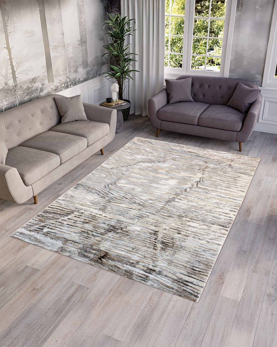 Alfombra Sigma 245B Café Plateado Kodaz Carpet