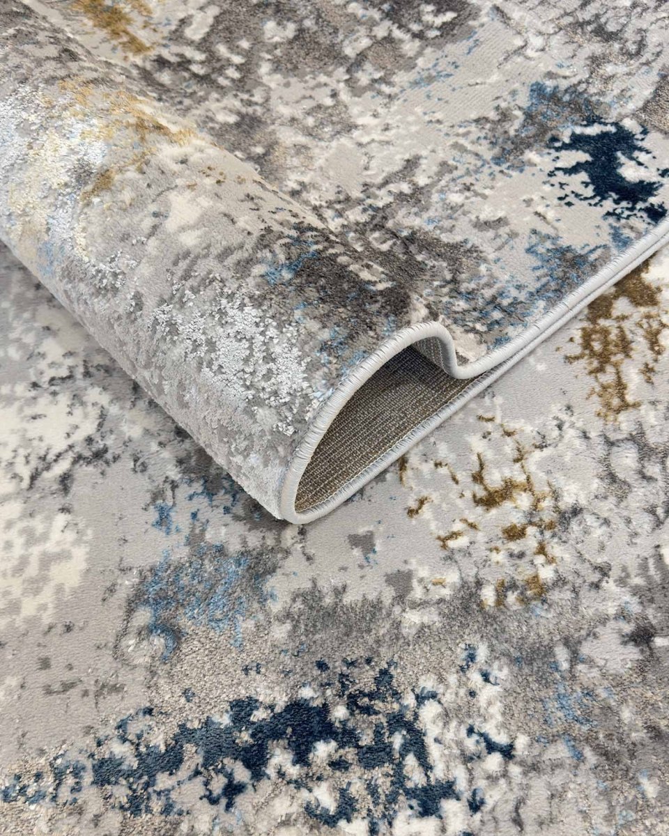 Alfombra Sigma A23 Beige Azul Kodaz Carpet