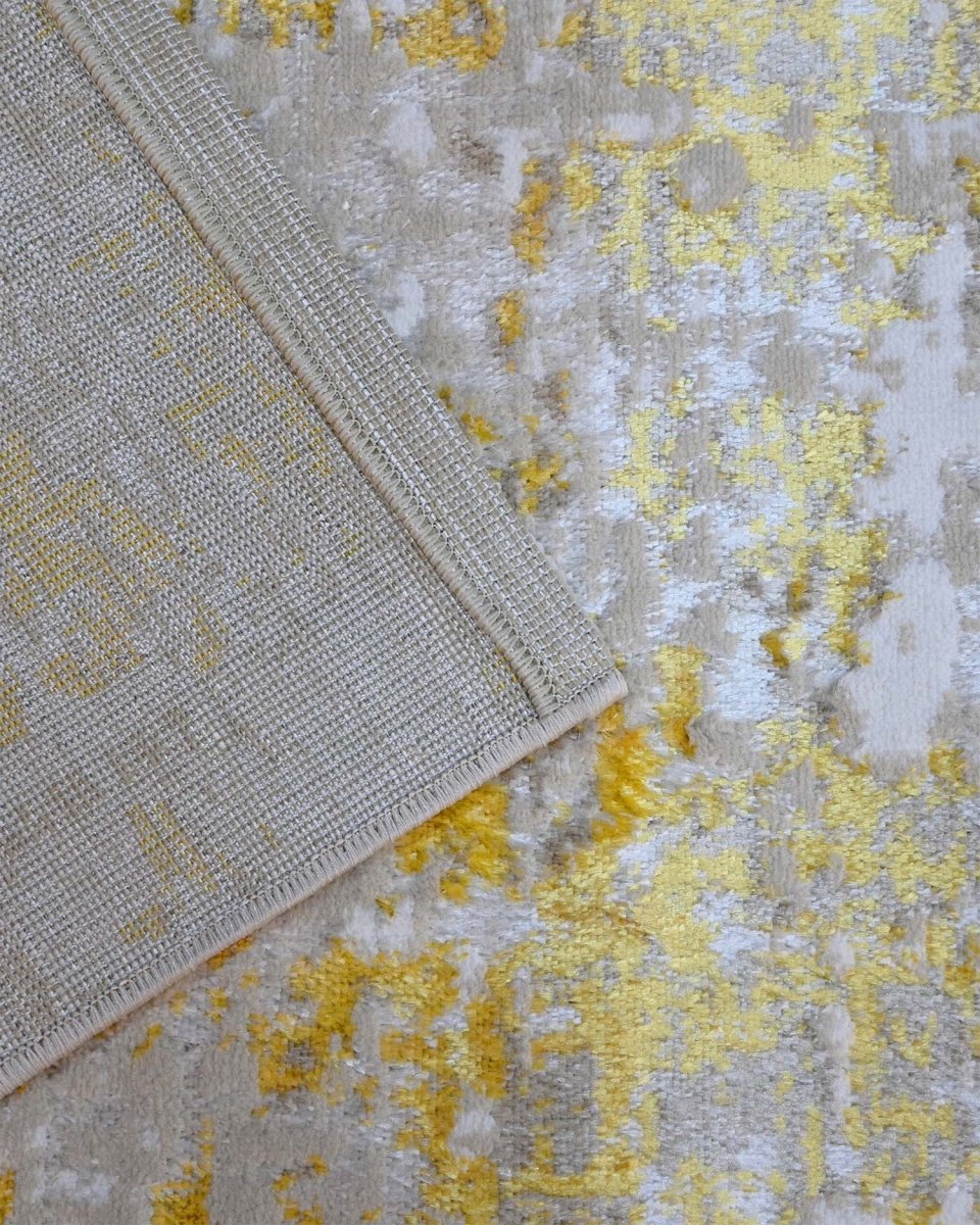 Alfombra Zeta 107A Gris Dorado Kodaz Carpet