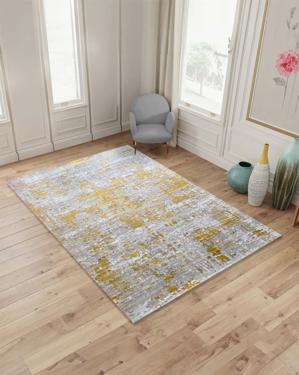 Alfombra Zeta 107A Gris Dorado | Alfombra Kodaz Carpet