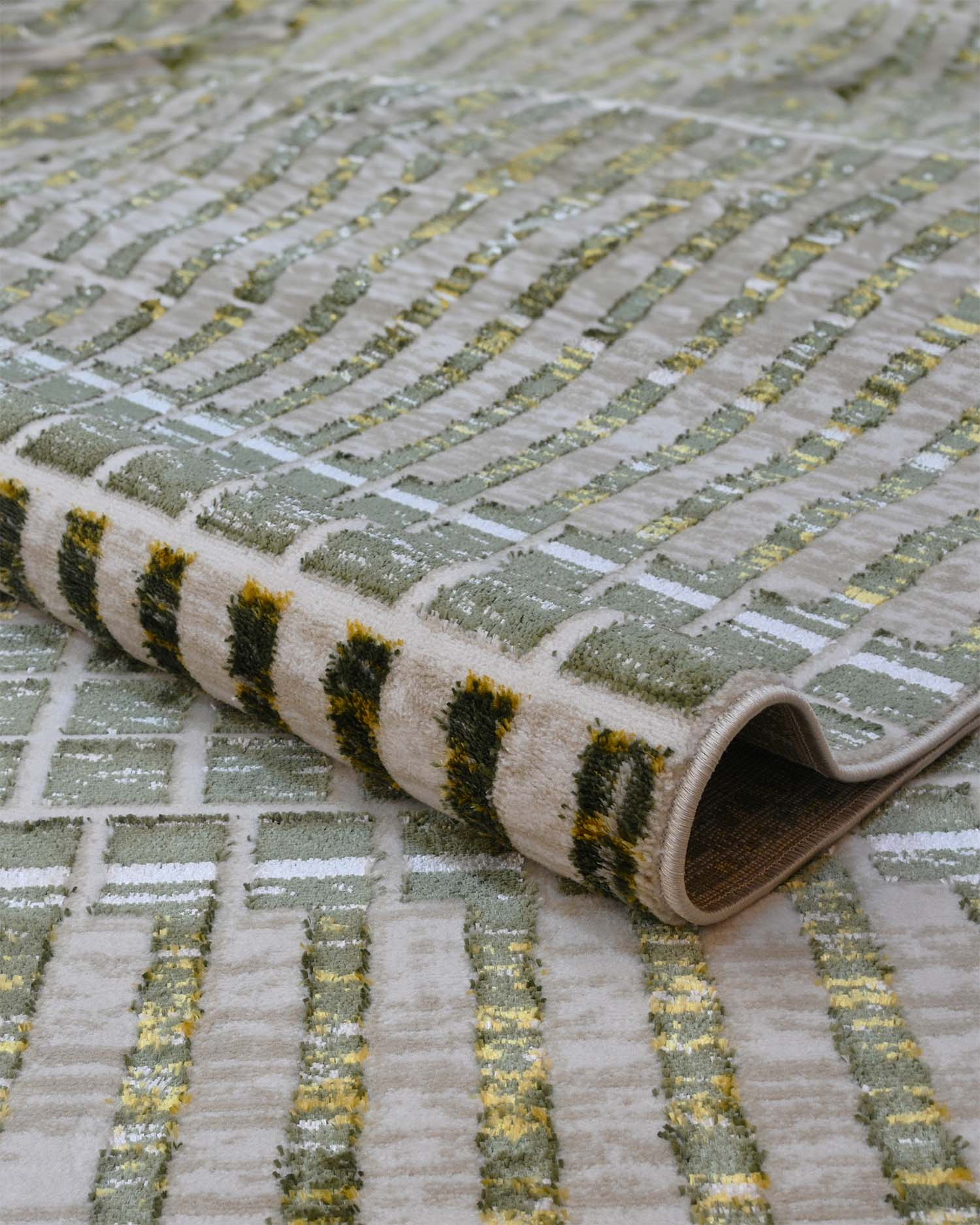 Zeta 487A Beige Verde | Alfombra - Kodaz Carpet Latam
