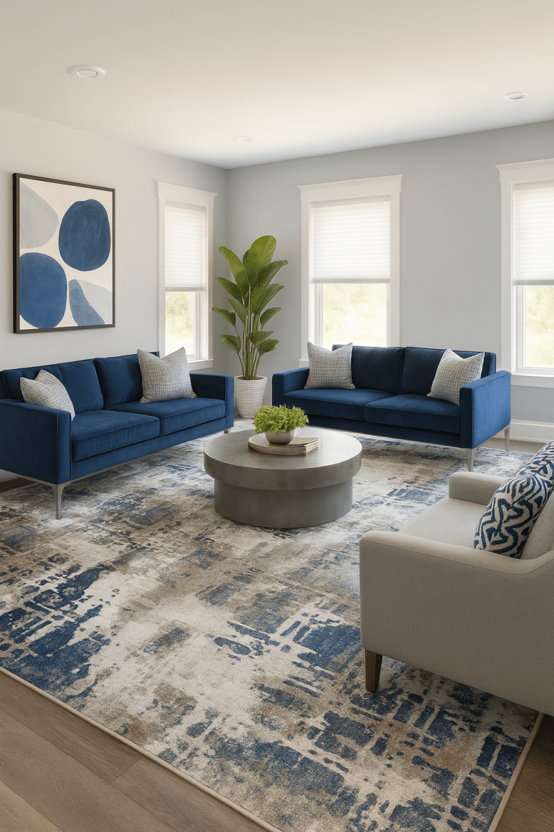 Arte 5738C Gris Azul | Alfombra Kodaz Carpet