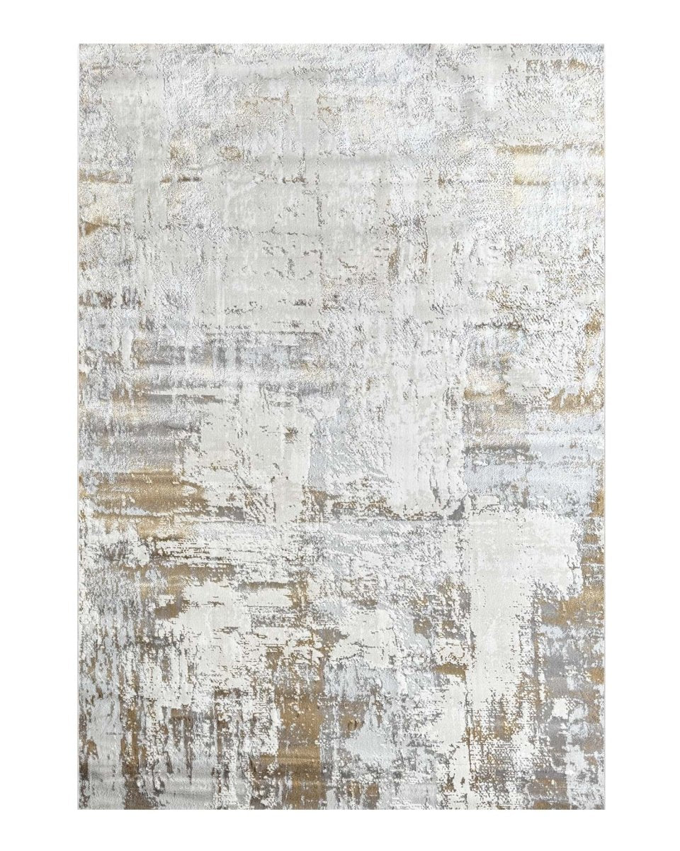 Alfombra Arte 8064 Blanco Dorado Kodaz Carpet