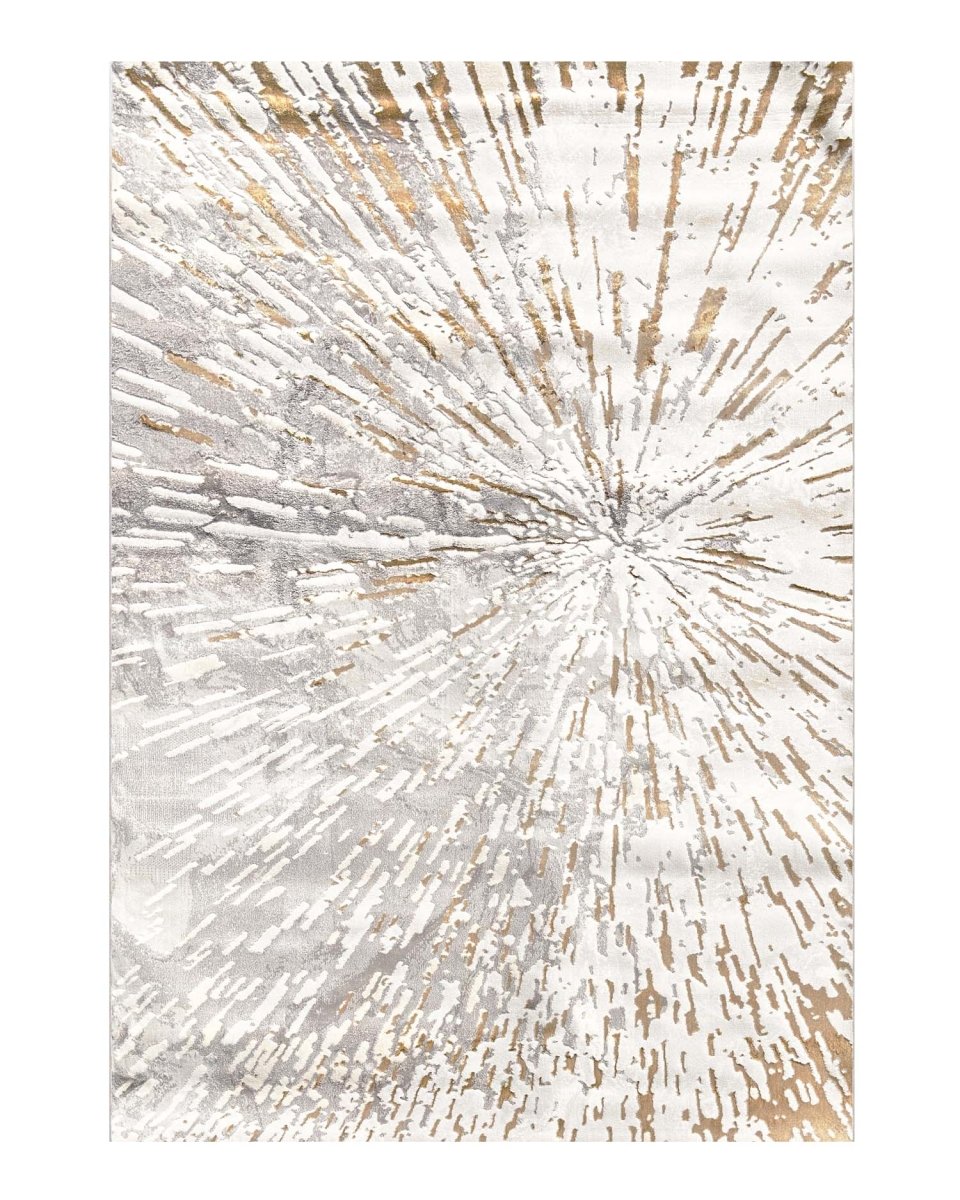 Alfombra Arte 8309 Blanco Dorado Kodaz Carpet