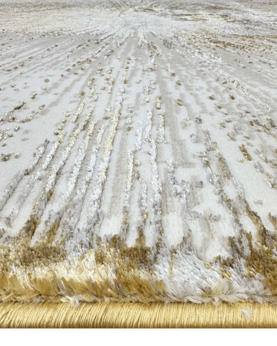 Alfombra Arte 8502A Blanco Dorado Kodaz Carpet