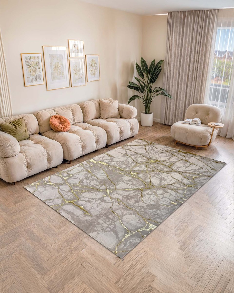 Alfombra Delta 630A Beige Dorado Kodaz Carpet