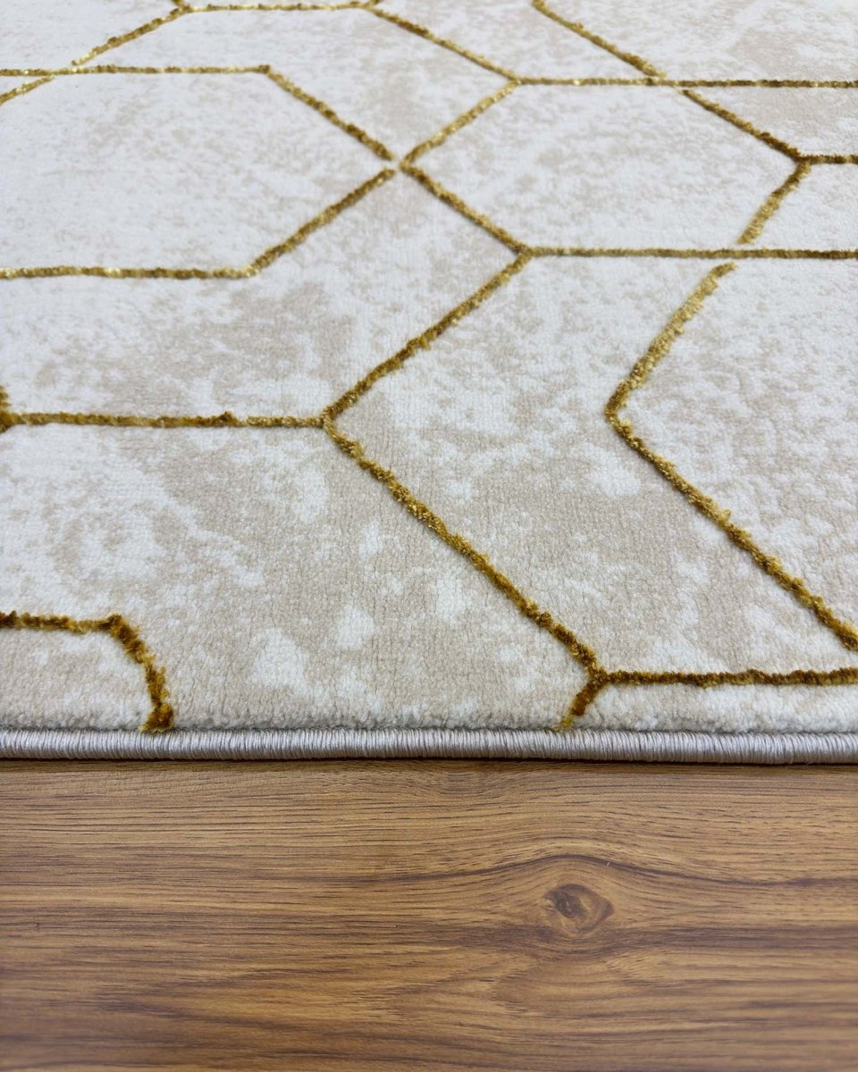 Alfombra Gamma 362A Beige Dorado Kodaz Carpet