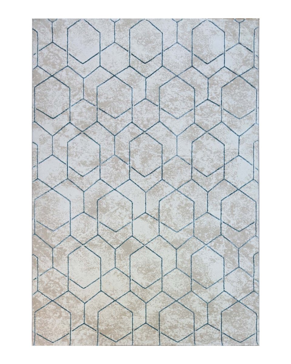 Alfombra Gamma 362A Beige Azul Kodaz Carpet