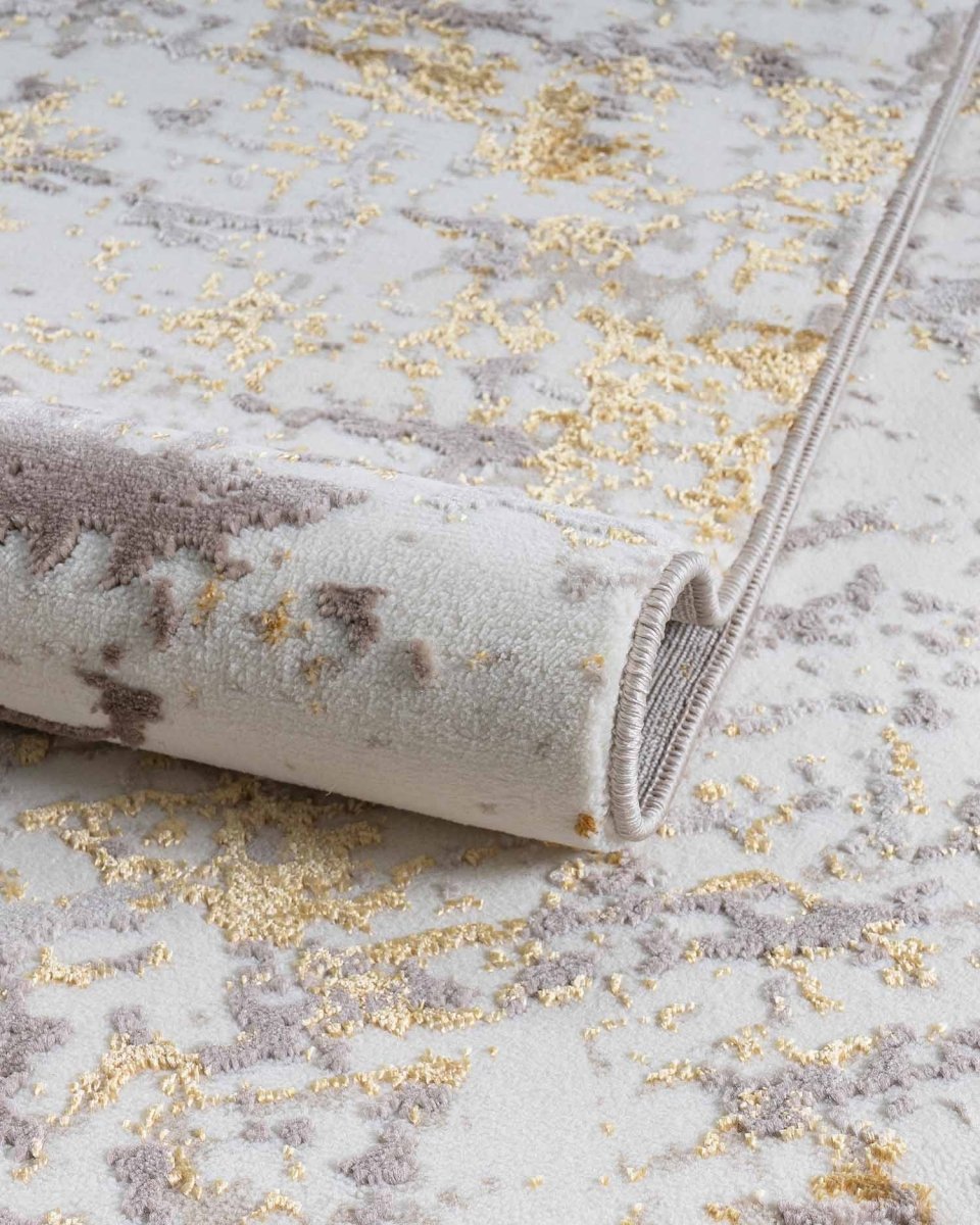 Alfombra Gamma 533A Beige Plateado Kodaz Carpet