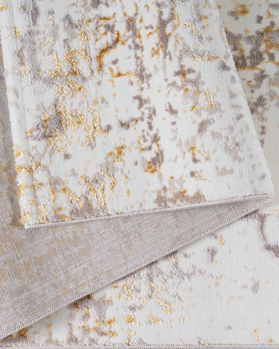 Alfombra Gamma 533A Beige Plateado Kodaz Carpet