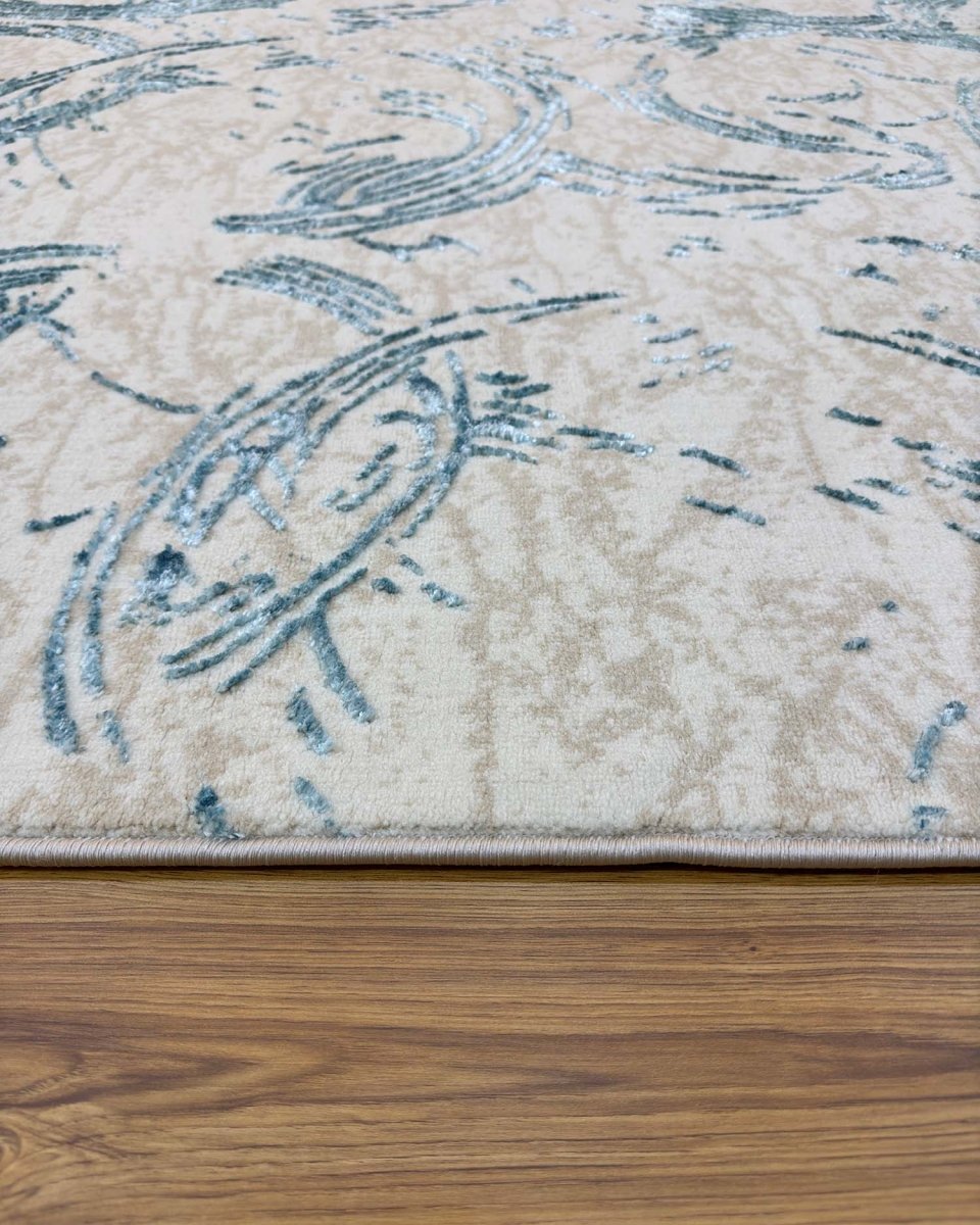 Alfombra Gamma 627A Beige Azul Kodaz Carpet